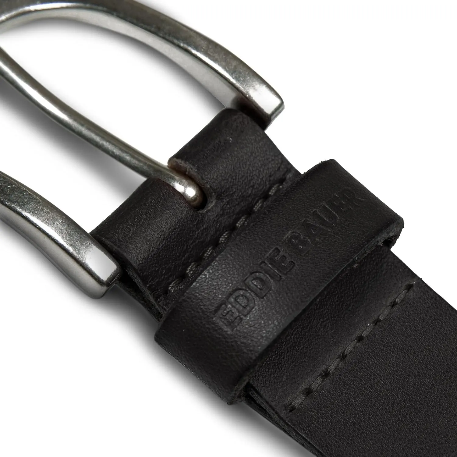 Eddie Bauer Women's Casual Leather Belts with Durable Metal Buckle