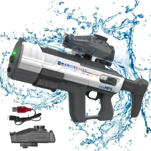 Electric Water Gun for Adults Kids,Auto Reload,850ml Large Water Tank,Colorful LED Lights,Powerful Squirt Guns Up to 39 FT Long Range,Summer Beach Pool Backyard Outdoor Toys