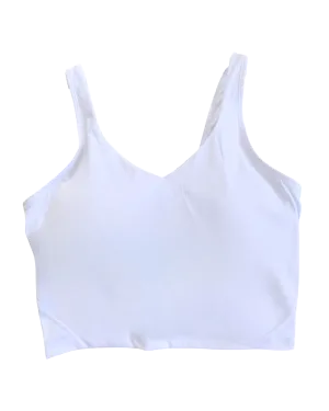 Ella Basic Crop Top - White