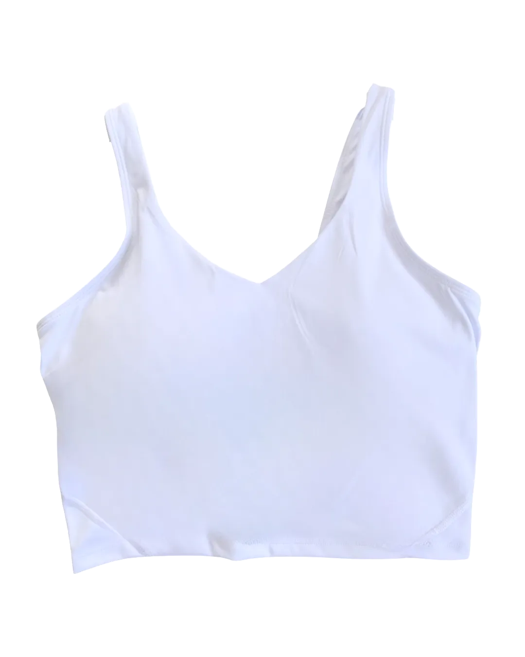 Ella Basic Crop Top - White