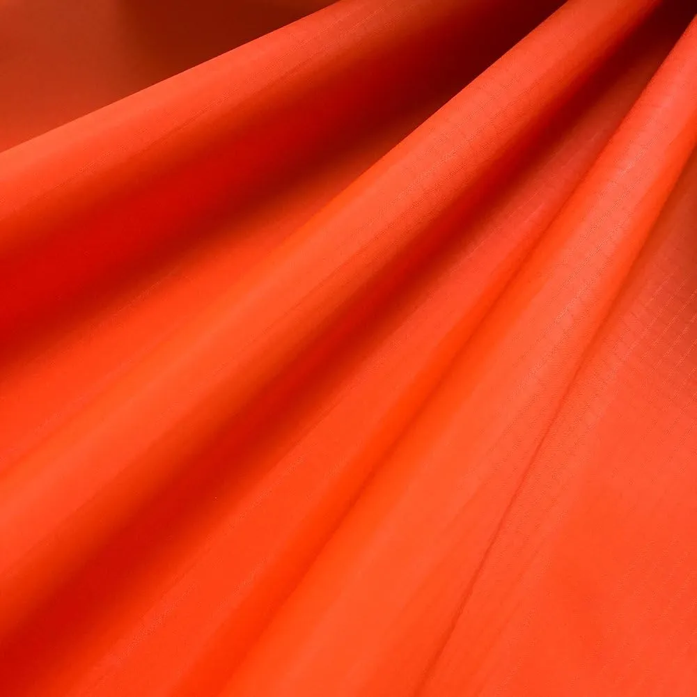 emma kites Fluorescent Orange Ripstop Nylon Fabric 40 Denier, Precut Piece 3-Yard: 60"x108", Ultra-Light Airtight Water Resistant Tear Proof, for Kite Flag Stuff Sack Bag Inflatable Pack Cover