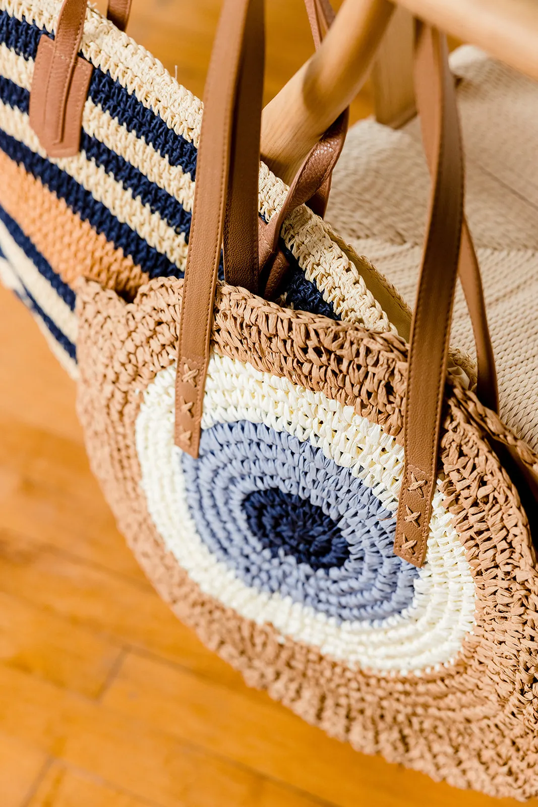 Evil Eye Woven Beach Bag