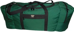 Expedition Duffle Travel Bag With U Opening Easy Excess, Two End Compartments Made In USA. (Forest green)