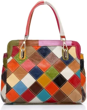 Eysee Tote handbag women Genuine Leather large capacity Multicolor for work, daily life and shopping