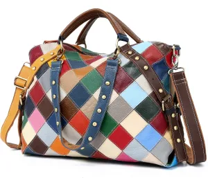 Eysee Tote handbag women Genuine Leather large capacity Multicolor for work, daily life and shopping