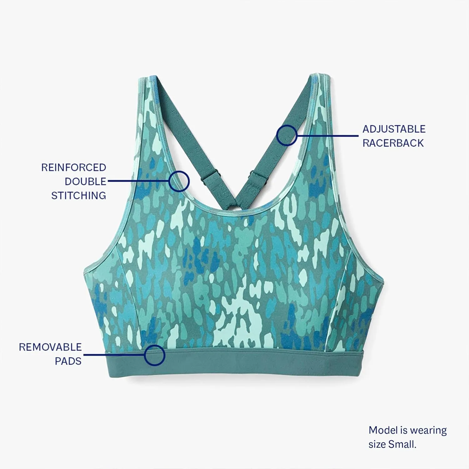 Fair Harbor The Corliss Sports Bra –– Women's Athletic Bra –– Incredibly Soft, Adjustable, Supportive, with Removable Pads