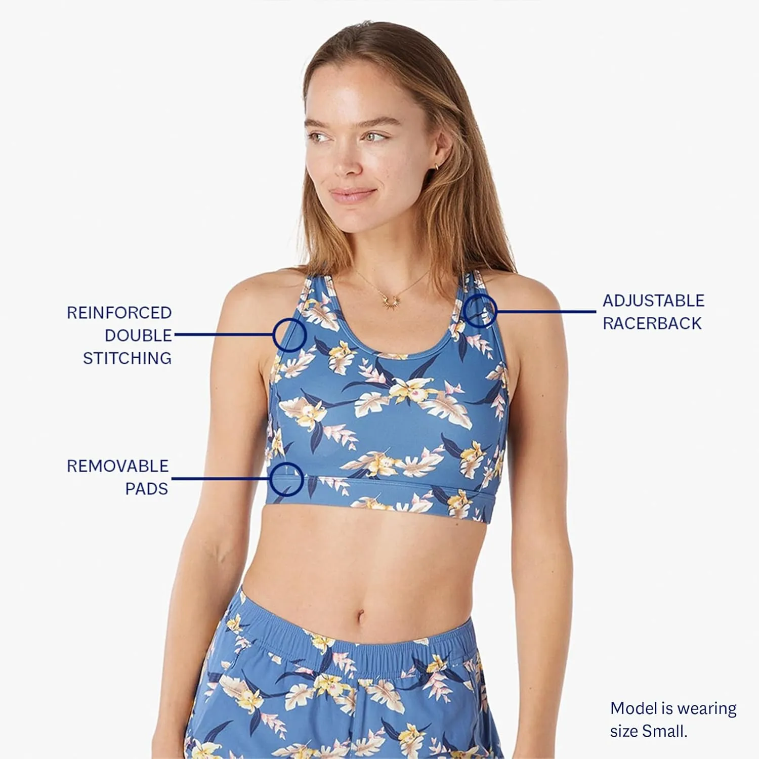 Fair Harbor The Corliss Sports Bra –– Women's Athletic Bra –– Incredibly Soft, Adjustable, Supportive, with Removable Pads
