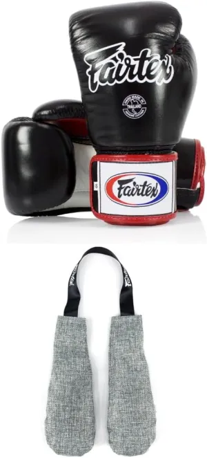 Fairtex BGV1 Boxing Gloves with Deodorizer Inserts | Shock Absorbent Gloves   Odor & Moisture Absorber for Boxing, MMA, Muay Thai | Perfect Bundle for Clean & Durable Gear