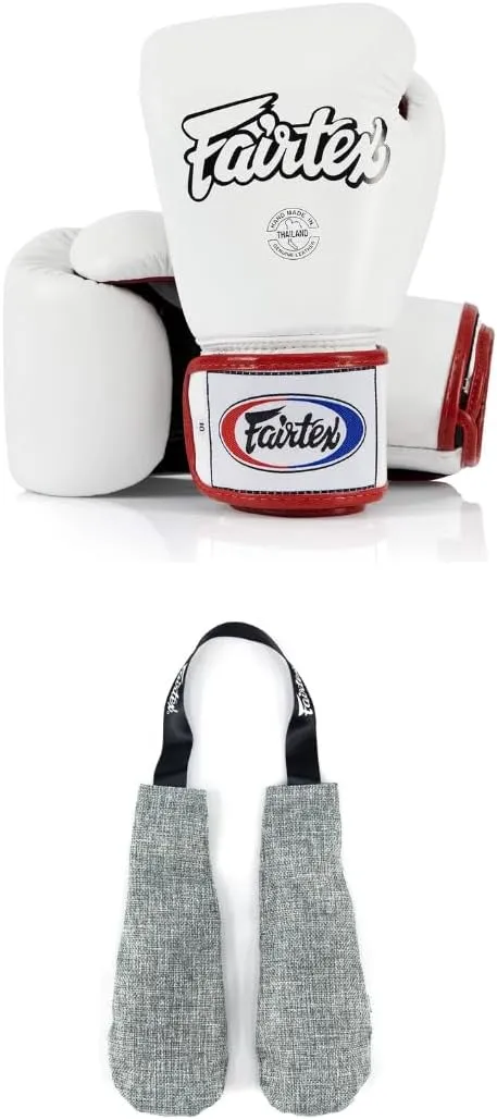 Fairtex BGV1 Boxing Gloves with Deodorizer Inserts | Shock Absorbent Gloves   Odor & Moisture Absorber for Boxing, MMA, Muay Thai | Perfect Bundle for Clean & Durable Gear
