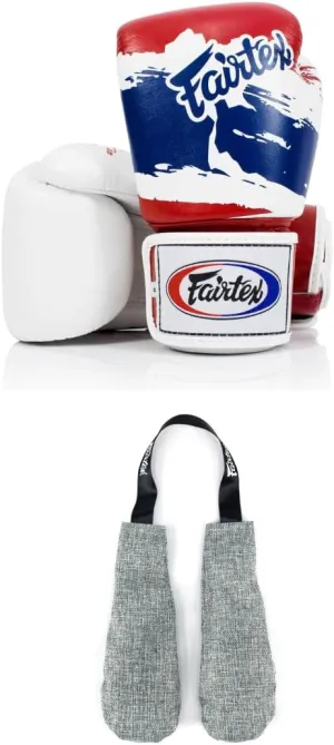 Fairtex BGV1 Boxing Gloves with Deodorizer Inserts | Shock Absorbent Gloves   Odor & Moisture Absorber for Boxing, MMA, Muay Thai | Perfect Bundle for Clean & Durable Gear