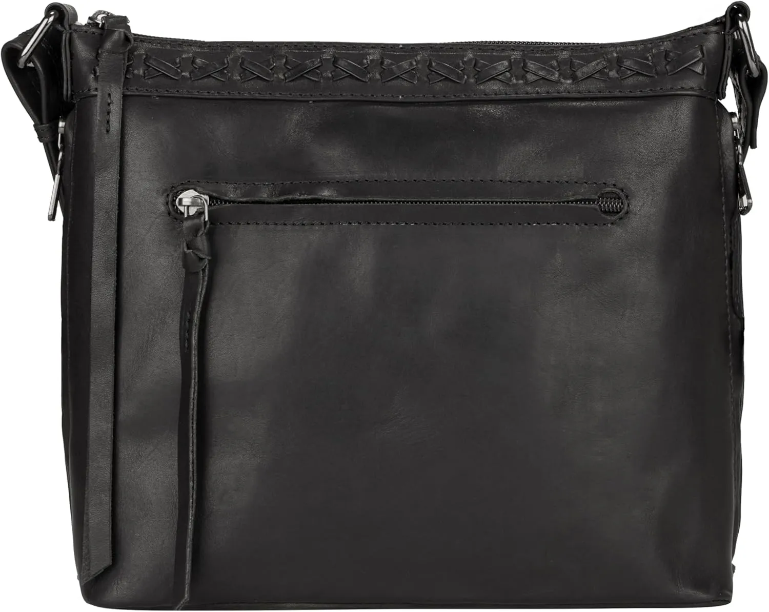 Faith Concealed Carry Crossbody Purse Genuine Leather Handbag with Locking Gun Compartment