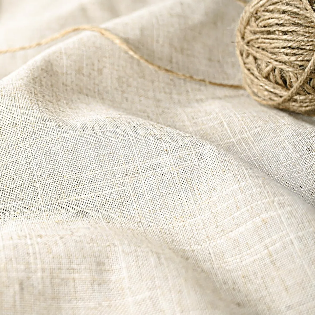 Farmhouse Shower Curtain,Beige and Gray Stripe,Button Curtain,Linen and Cotton Woven Fabric,Rustic Charm Country Chic Style,72x72 in