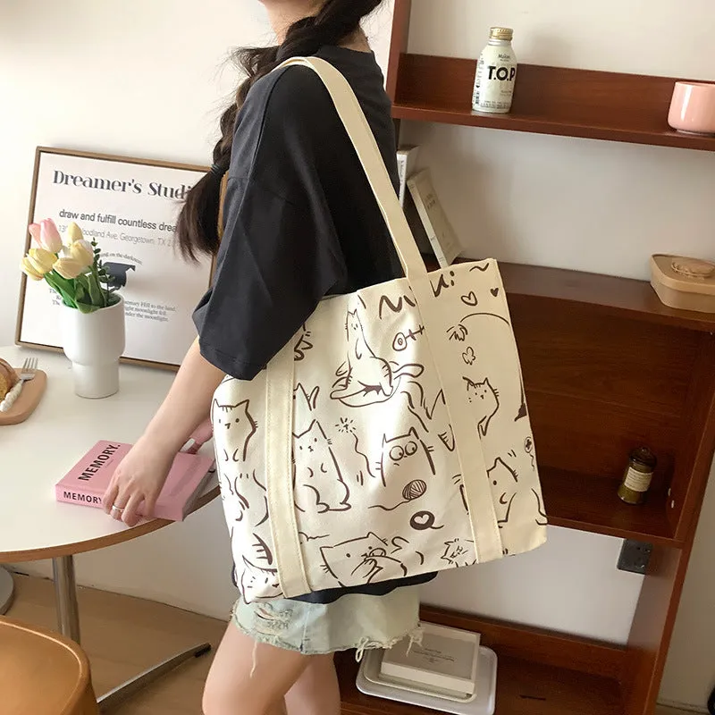 Fashion Canvas Simple Large Capacity Commuter Shoulder Bags