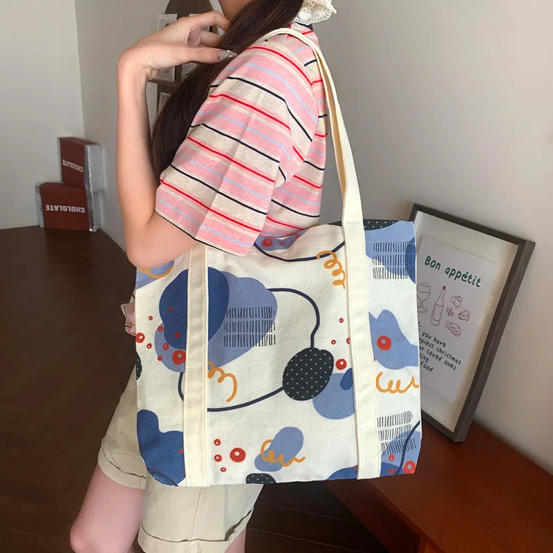 Fashion Canvas Simple Large Capacity Commuter Shoulder Bags
