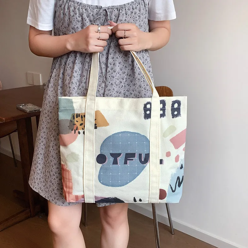 Fashion Canvas Simple Large Capacity Commuter Shoulder Bags