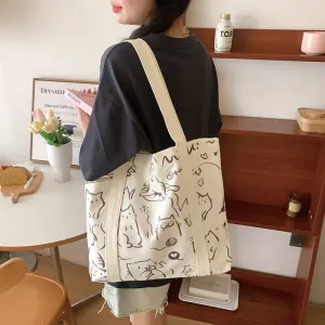 Fashion Canvas Simple Large Capacity Commuter Shoulder Bags
