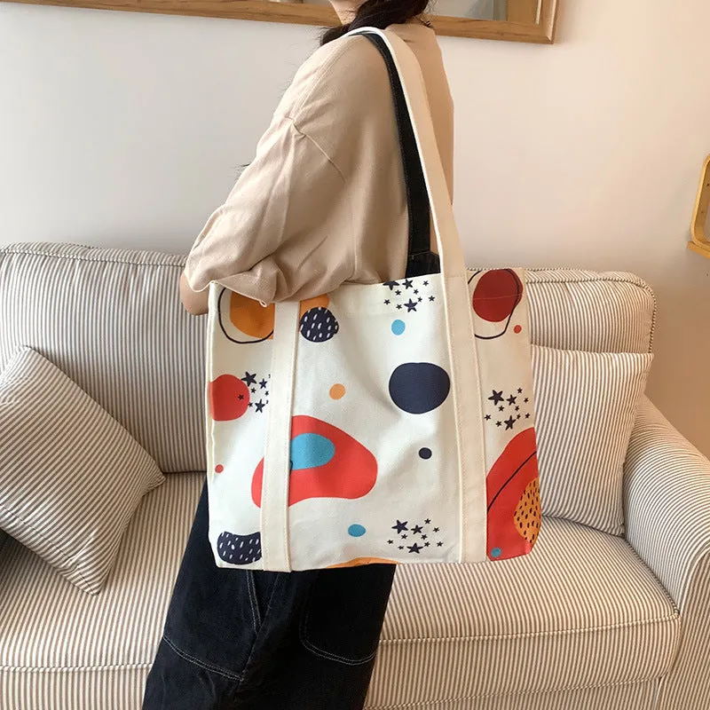 Fashion Canvas Simple Large Capacity Commuter Shoulder Bags