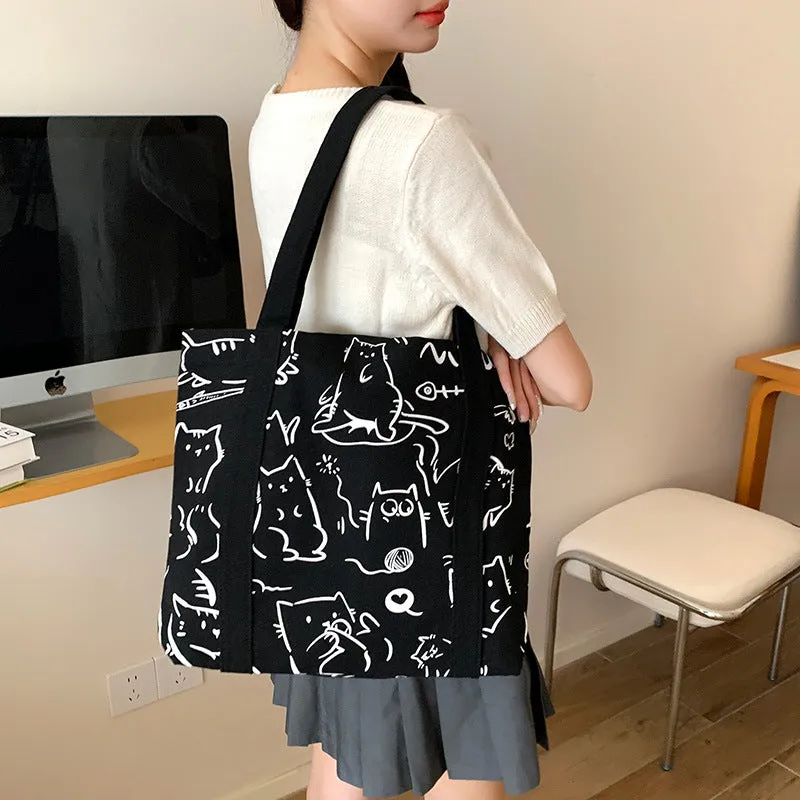 Fashion Canvas Simple Large Capacity Commuter Shoulder Bags