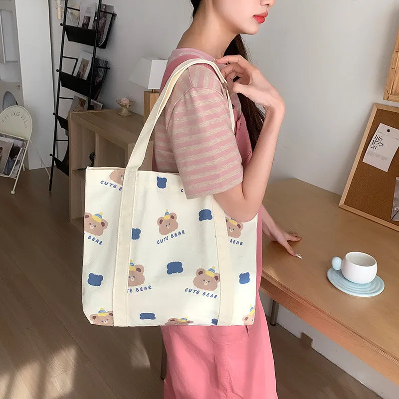 Fashion Canvas Simple Large Capacity Commuter Shoulder Bags