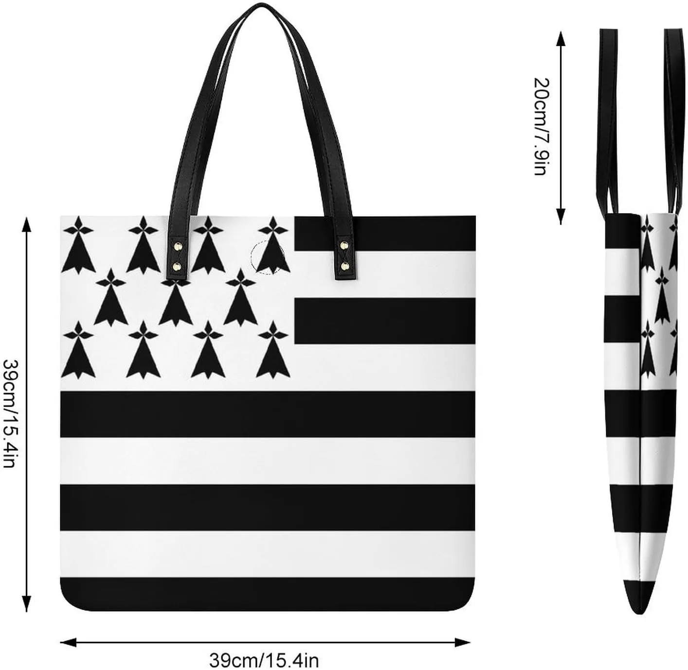 Fashionable Equatorial Guinea Flag Women's Shoulder Bag Large Capacity Leather Tote for Work and Leisure