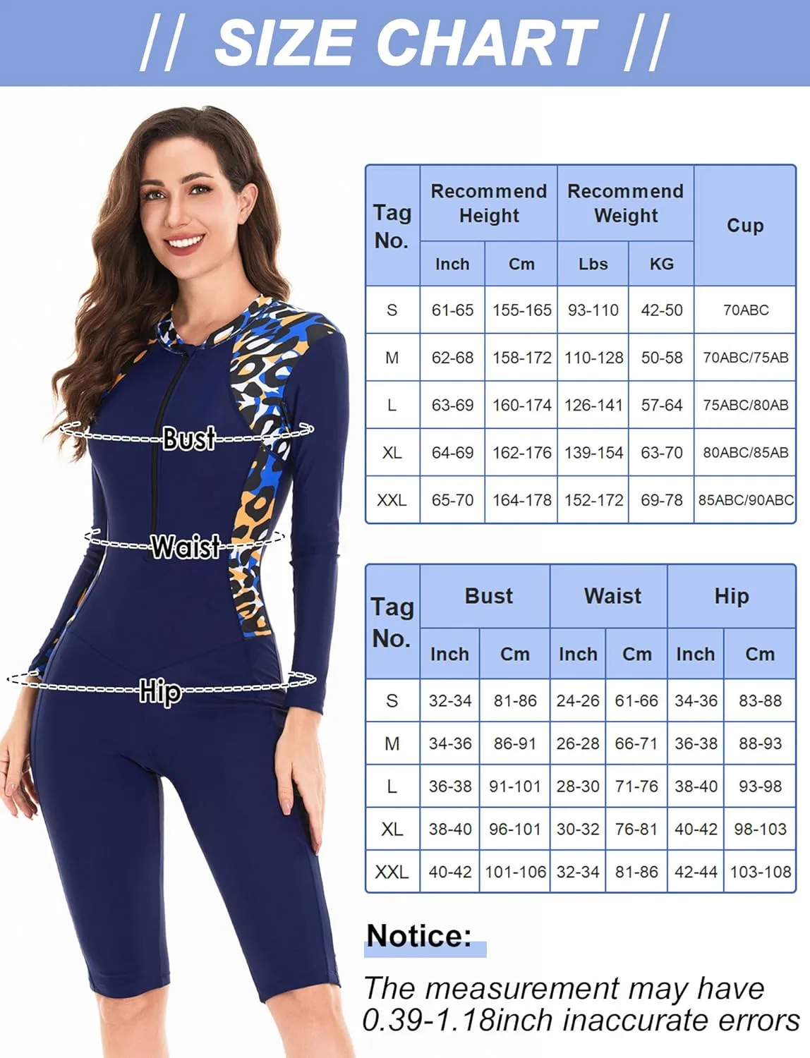 FEOYA Women's One Piece Boyleg Surfing Diving Suit Scuba Dive Skin Rash Guard One Piece Long Sleeve Zip Swimsuit