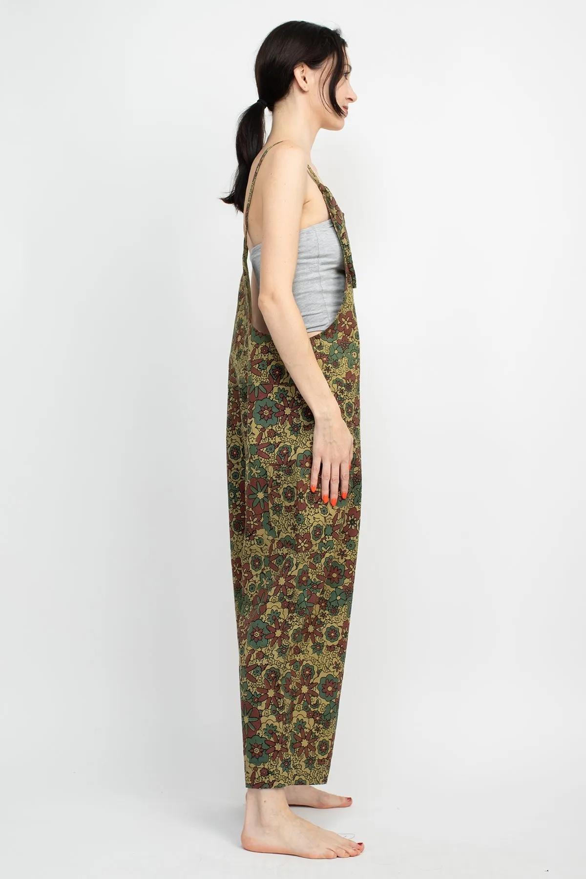 Flower Power Oversized Overalls