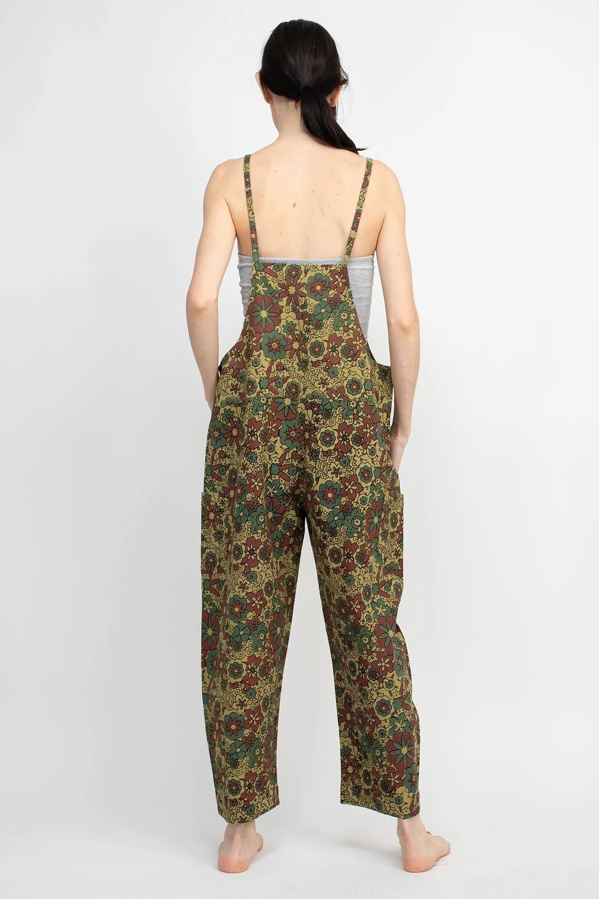 Flower Power Oversized Overalls