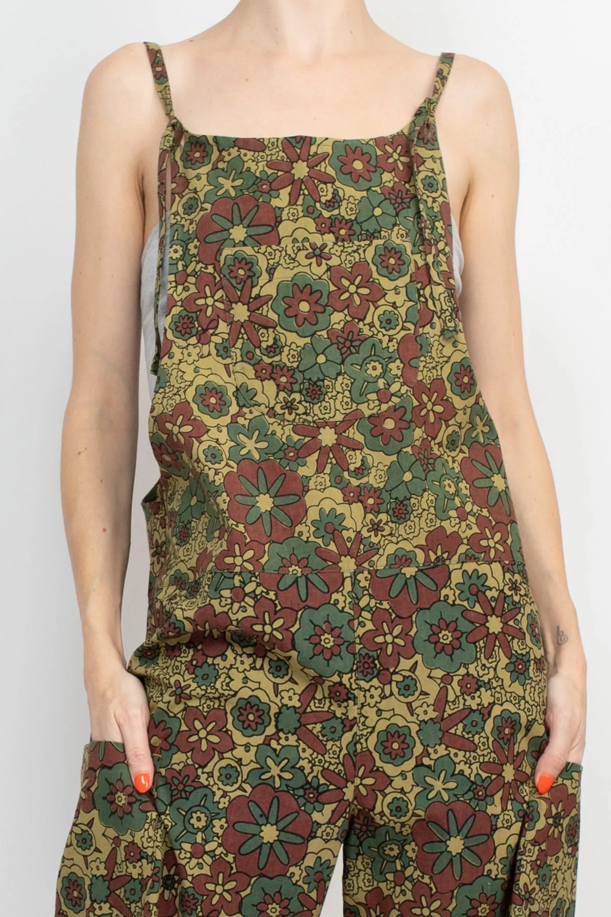 Flower Power Oversized Overalls