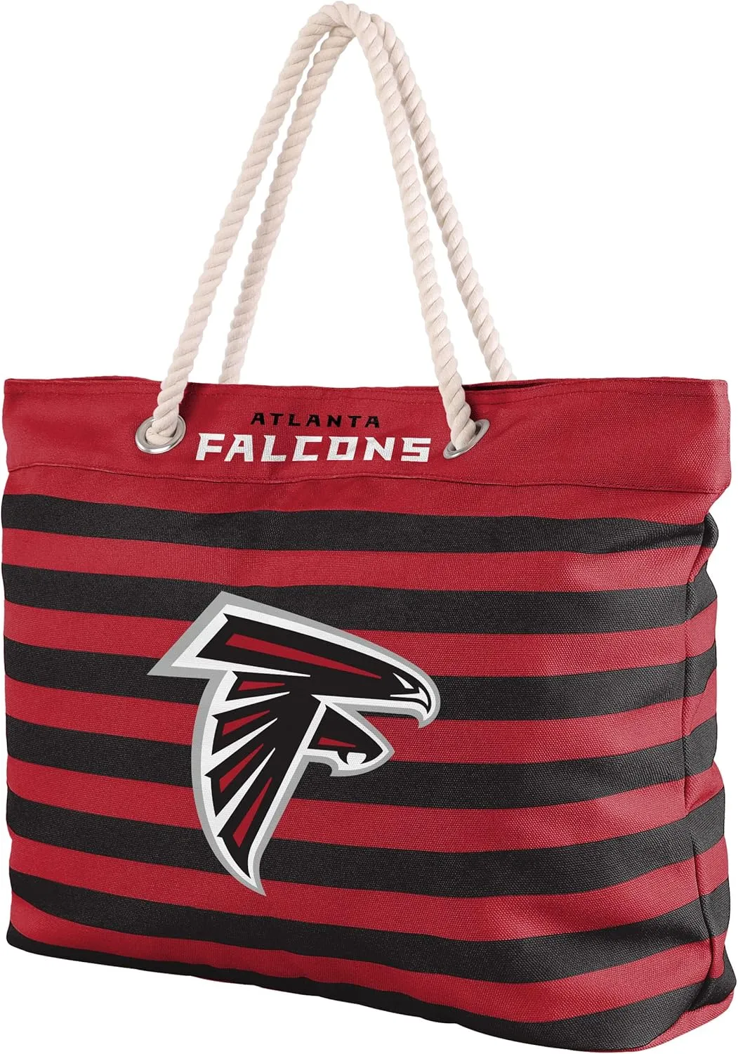FOCO NFL Team Logo Nautical Stripe Tote Beach Bag