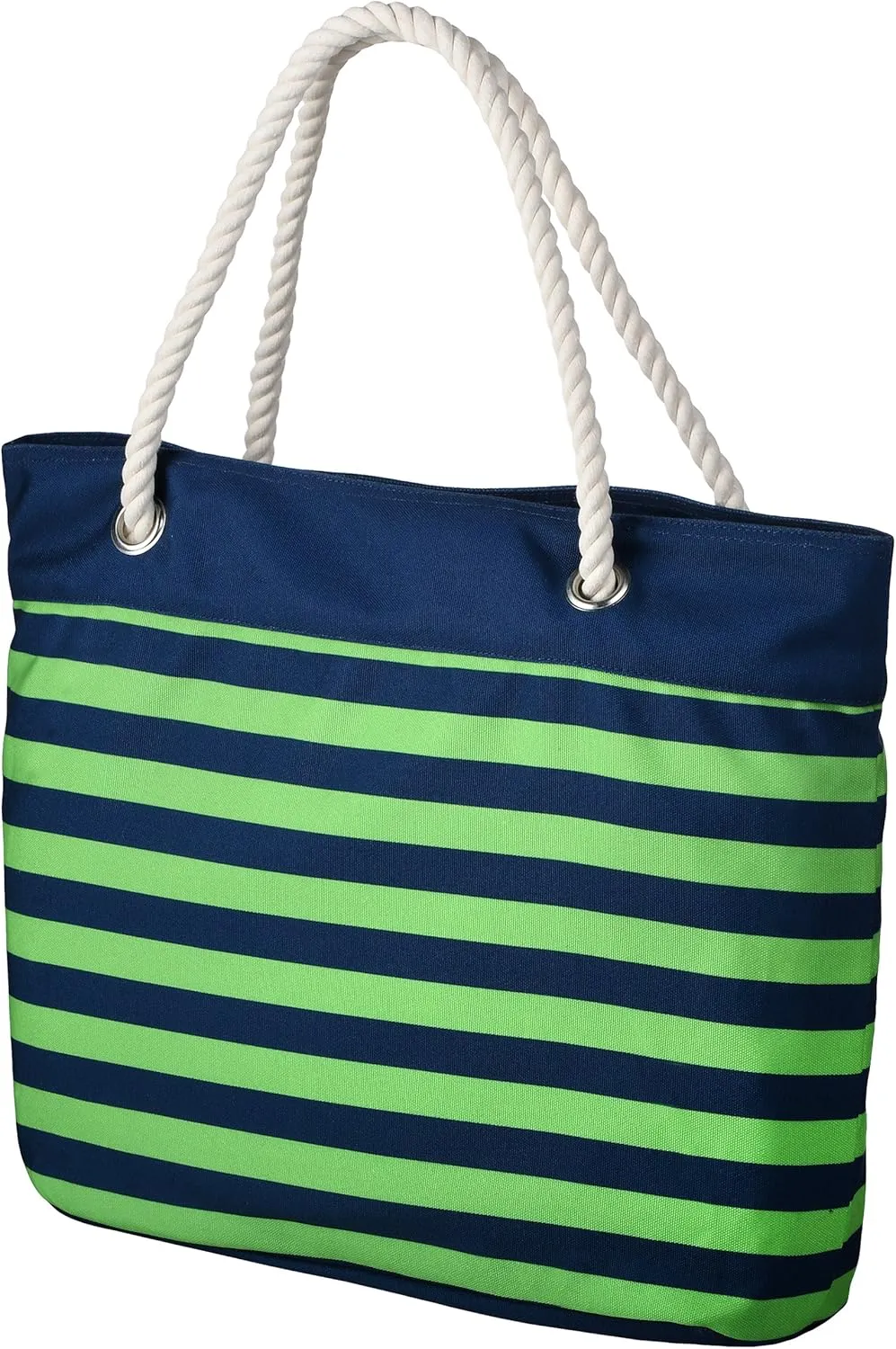 FOCO NFL Team Logo Nautical Stripe Tote Beach Bag