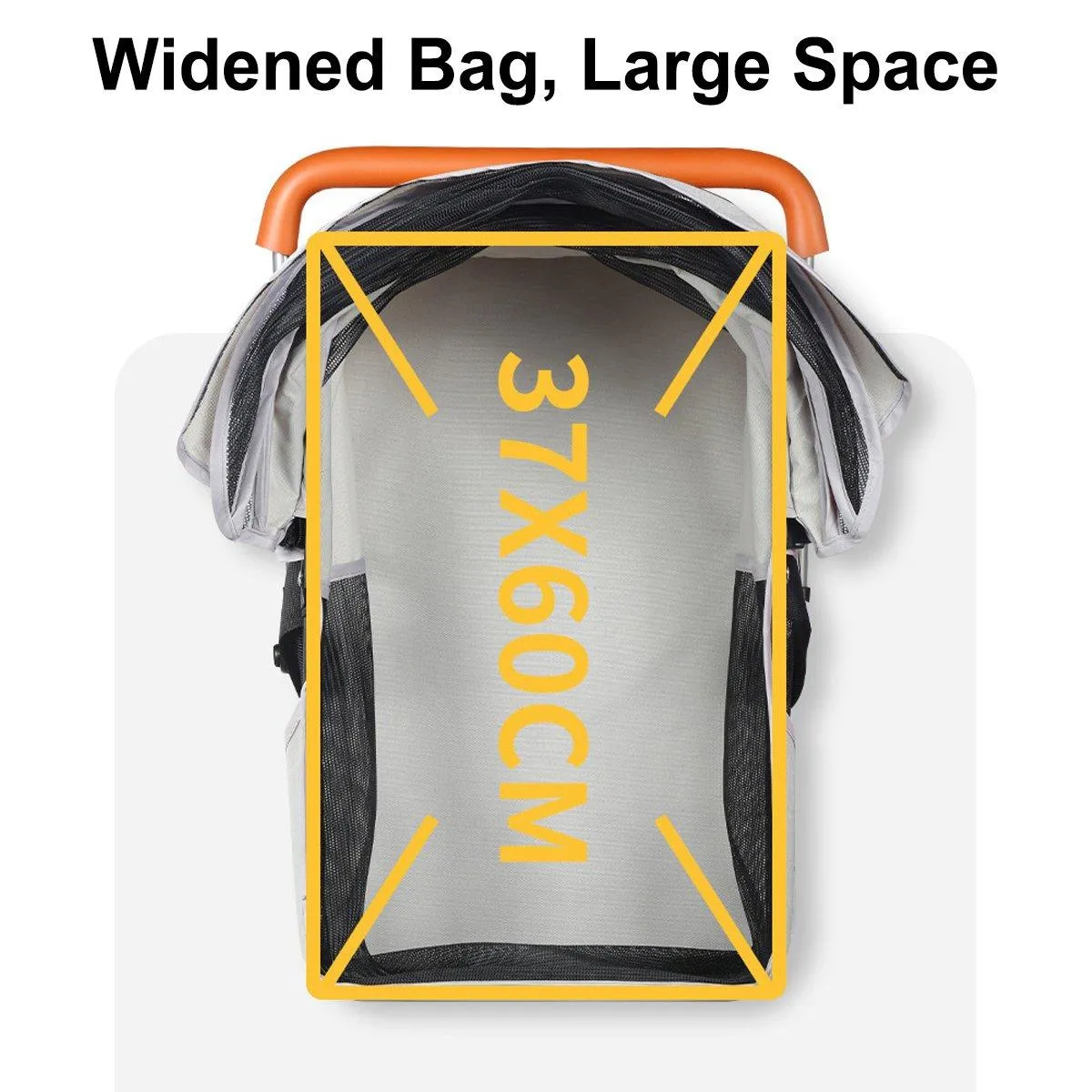 Foldable 2 in 1 Pet Stroller for Outdoor Travel Outing Lightweight Pet Carrier