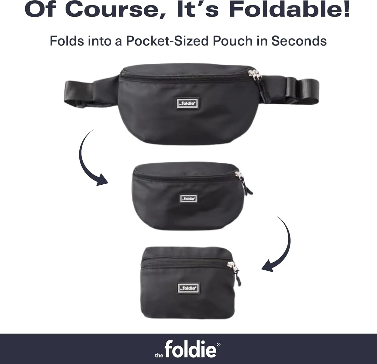 Foldable Crossbody Bags for Women & Men - Anti-Theft RFID-Safe Fanny Pack with Smart Lockable Zippers and Cut-Resistant Strap - Lightweight Waist Pack for Travel & Everyday Use - Purple
