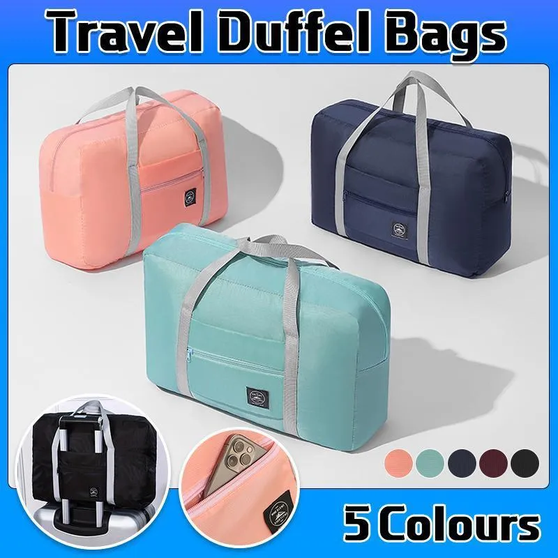 Foldable Large Capacity Travel Duffel Bags Oxford Handbag Waterproof Swim Gym