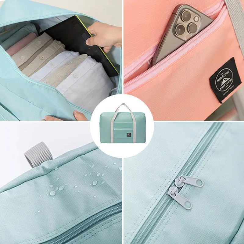 Foldable Large Capacity Travel Duffel Bags Oxford Handbag Waterproof Swim Gym