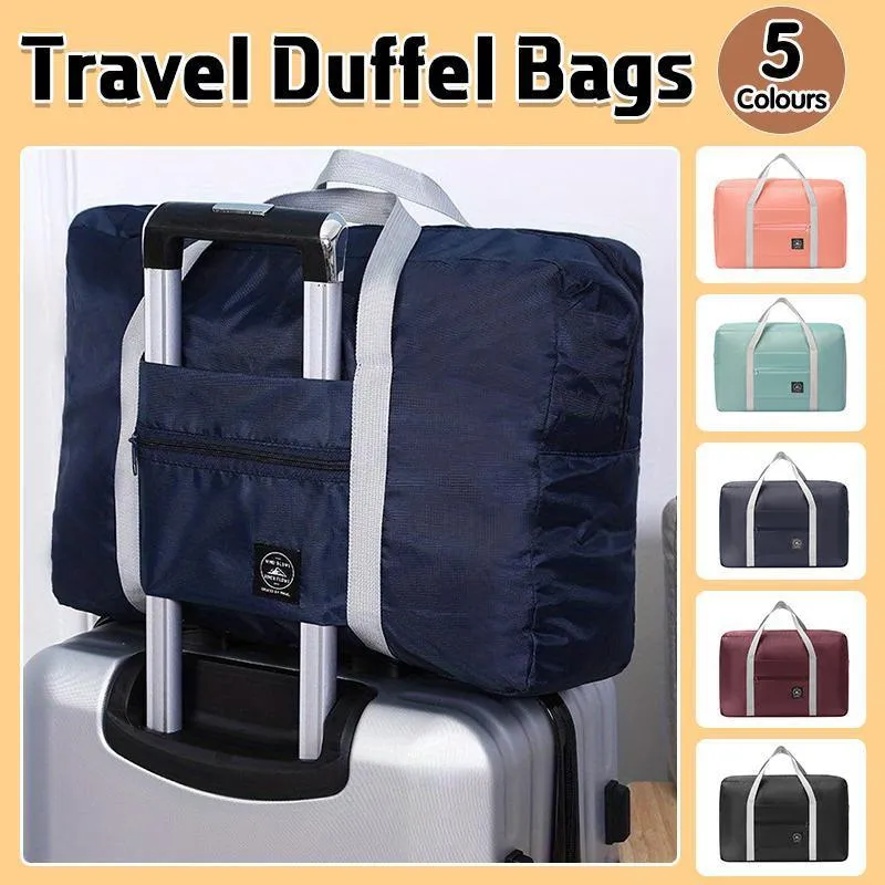 Foldable Large Capacity Travel Duffel Bags Oxford Handbag Waterproof Swim Gym
