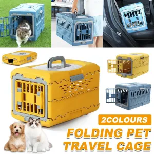 Foldable Portable Pet Carrier Detachable Cat Dog Carrier Space Capsule Design