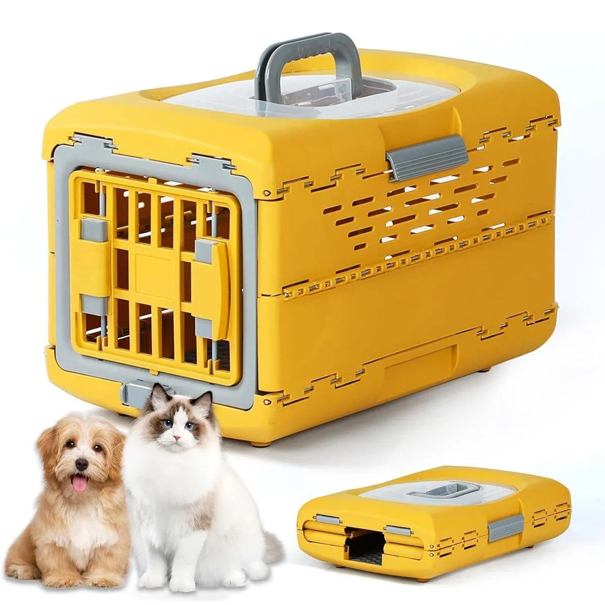 Foldable Portable Pet Carrier Detachable Cat Dog Carrier Space Capsule Design