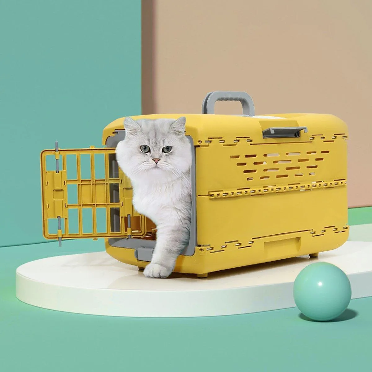 Foldable Portable Pet Carrier Detachable Cat Dog Carrier Space Capsule Design