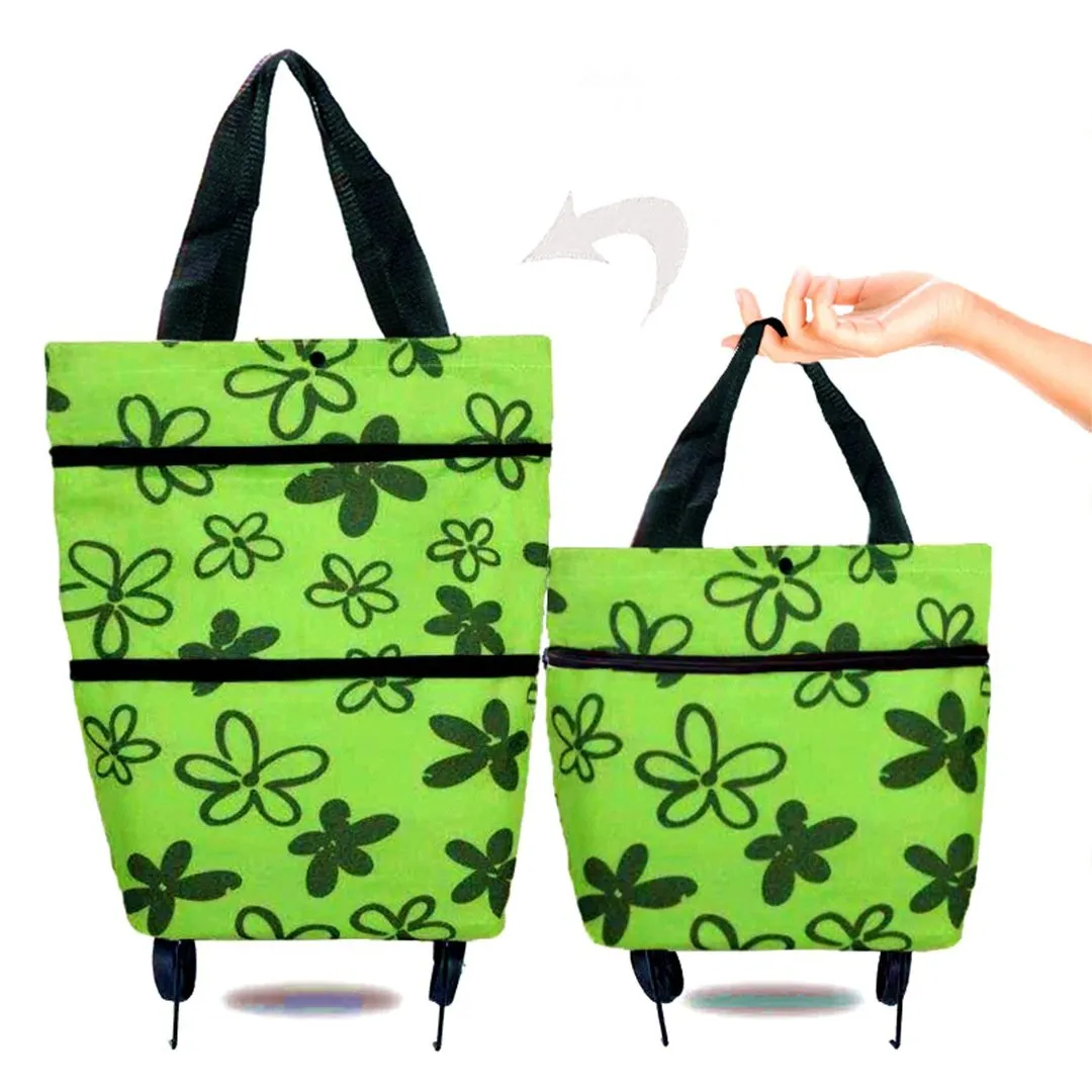 Foldable Shopping Trolley Tote Bag