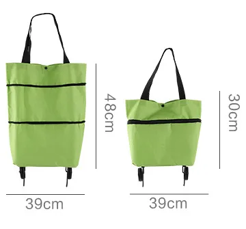 Foldable Shopping Trolley Tote Bag