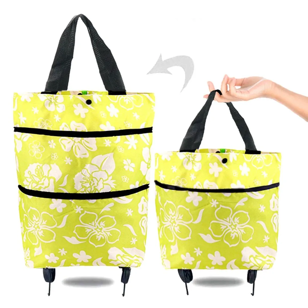 Foldable Shopping Trolley Tote Bag