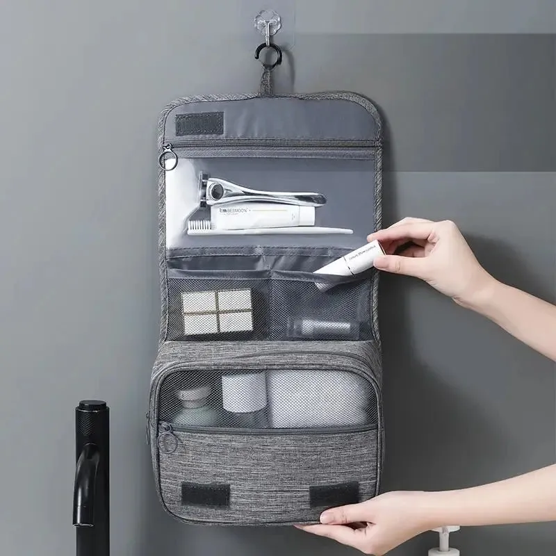 Foldable Toiletry Bag Organizer Hanging Storage Bag