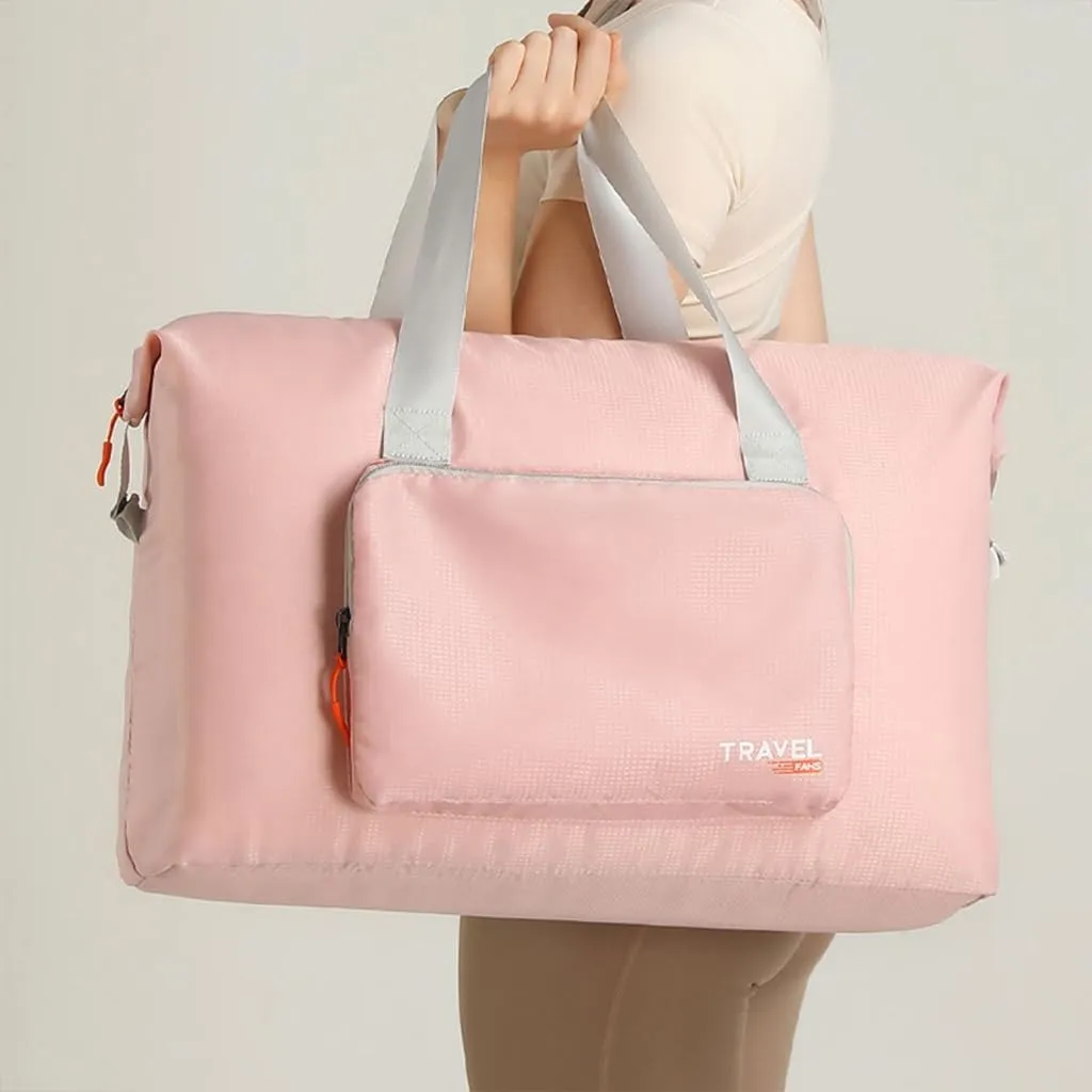 Foldable Travel Shoulder Bag Large Handbag for Gym and Business Trip Essential