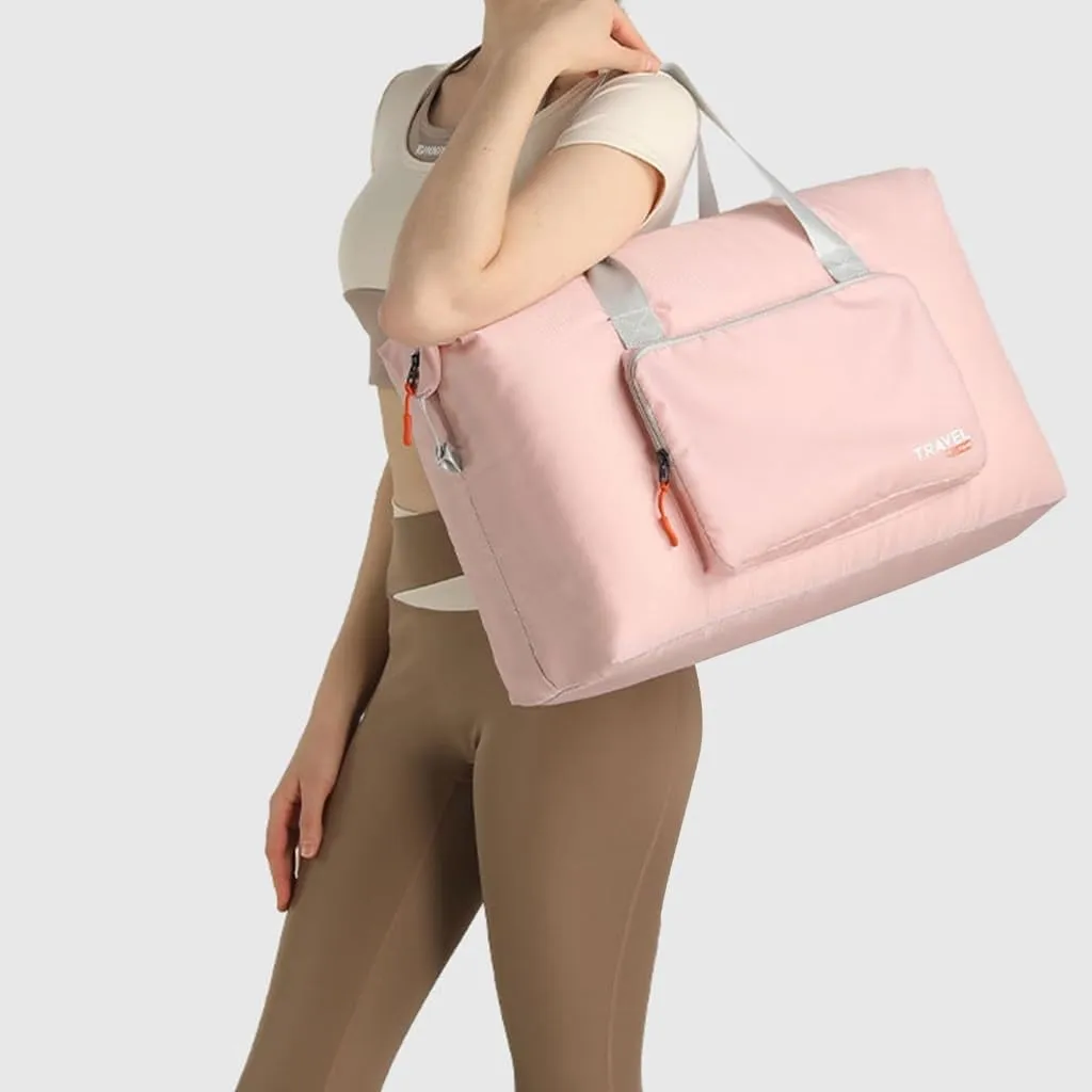 Foldable Travel Shoulder Bag Large Handbag for Gym and Business Trip Essential