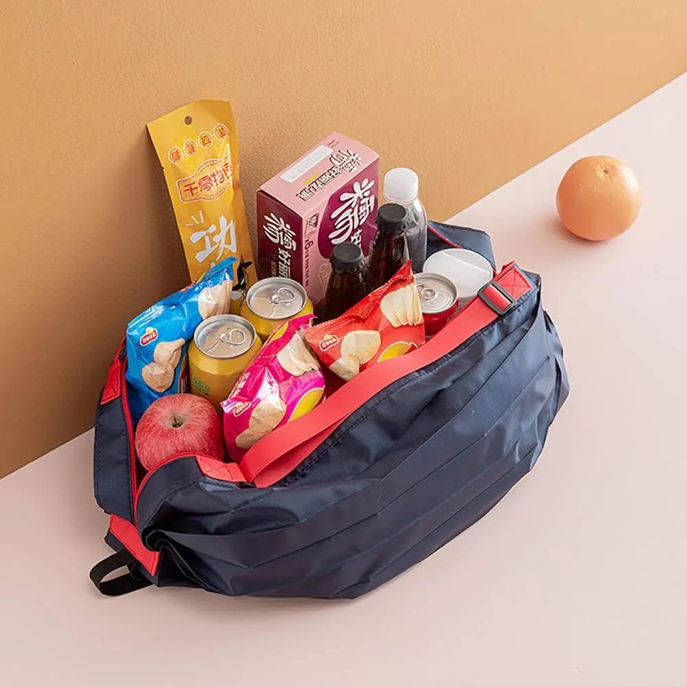 Foldable Water Resistant Tote Bag with Zipper, Large Reusable Grocery Shopping Bags Shoulder Bag for Gym Beach Travel Daily Use (Black Leopard)