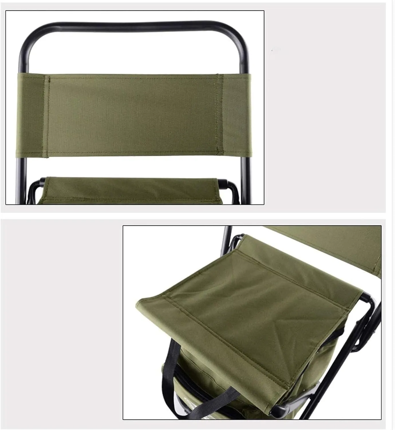 Folding Camping Garden Chair Camping Chair Ultralight Folding Chairs with Storage Bag and Backrest Chairs Foldable(A)