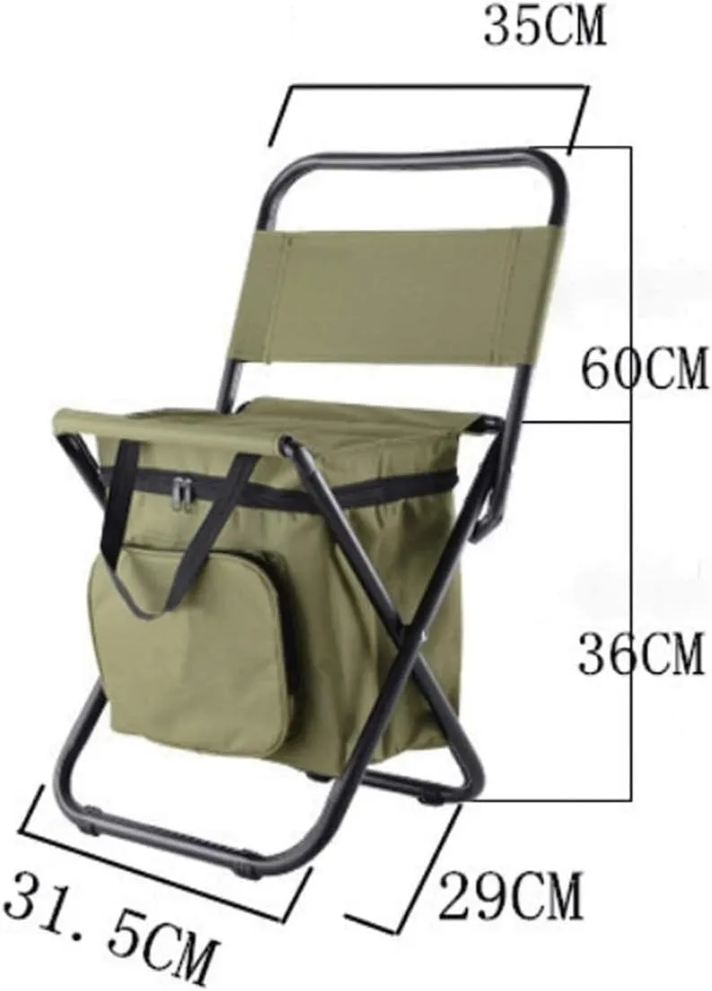 Folding Camping Garden Chair Camping Chair Ultralight Folding Chairs with Storage Bag and Backrest Chairs Foldable(A)
