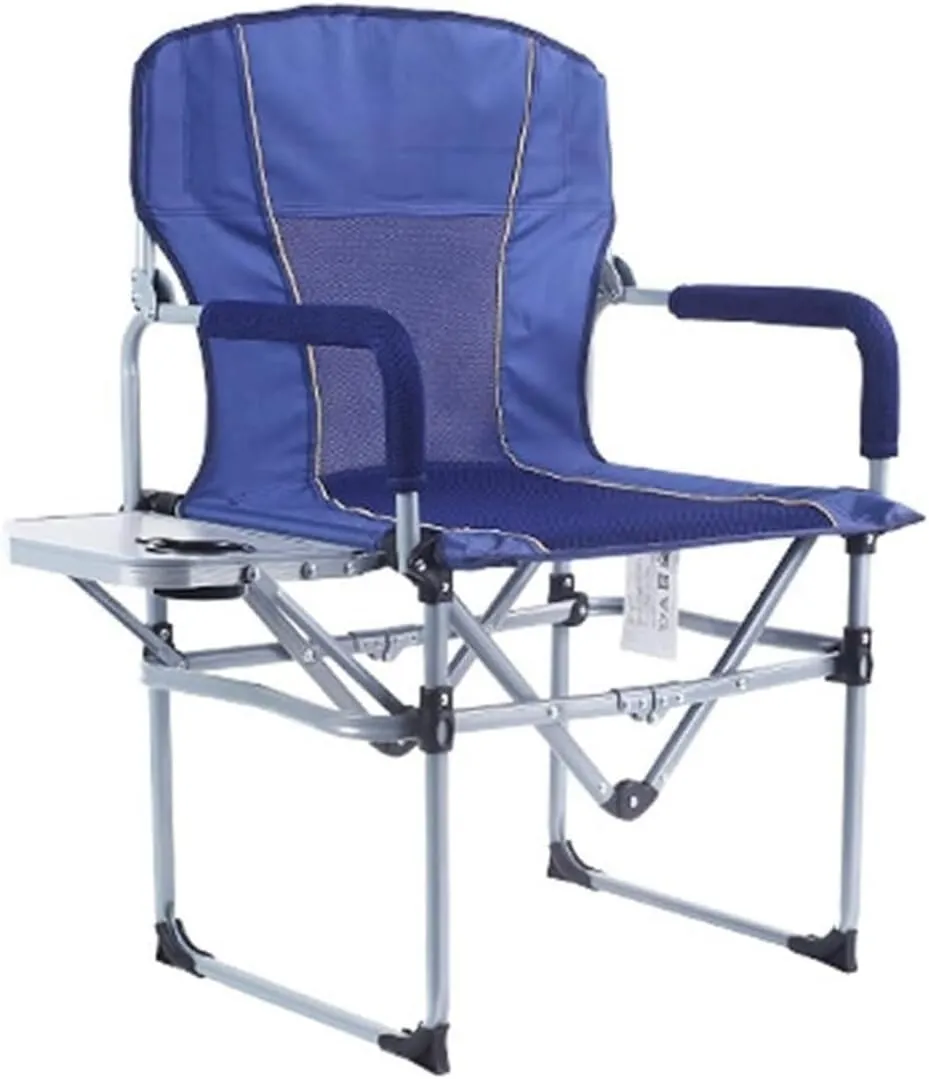 Folding Camping Outdoor Camping Folding Chair Portable Camping Beach Chair, Fishing Chair Barbecue Leisure Home with Side Table Chairs Foldable