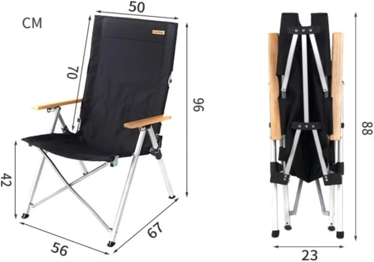 Folding Camping Outdoor Folding Chair Three-Speed Adjustable Long Back Chair Outdoor Camping Recliner Picnic Beach Relaxation Chair Chairs Foldable(White)