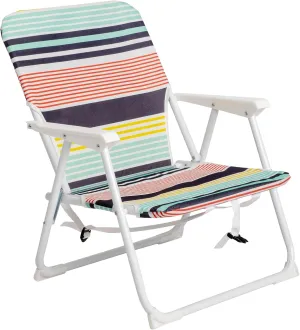 Folding Lawn Beach Chair,High Back Seat Backpack Portable Chairs for Adult,for Outdoor Camping Garden Concert Festival Sand Picnic BBQ,Supports 220 lbs (Style 1-Stripe)